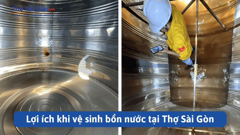 Lợi ích khi vệ sinh bồn nước tại Thợ Sài Gòn