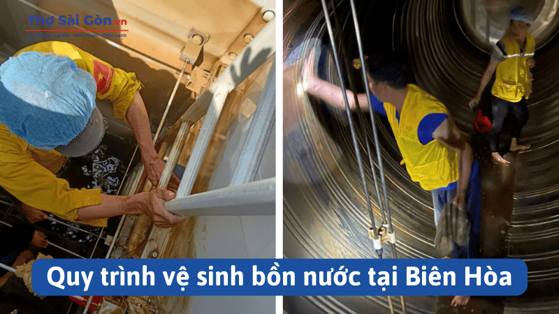 Quy trình vệ sinh bồn nước tại Biên Hòa