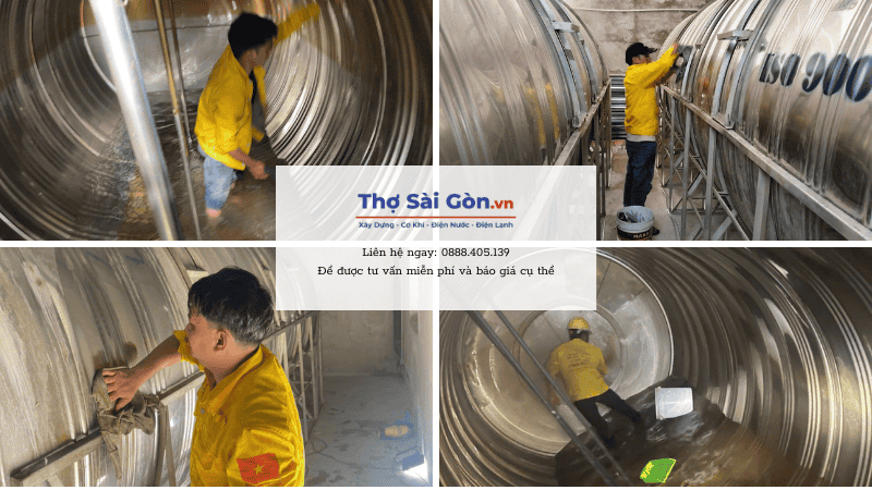 Quy trình vệ sinh bồn nước tại Quận 3