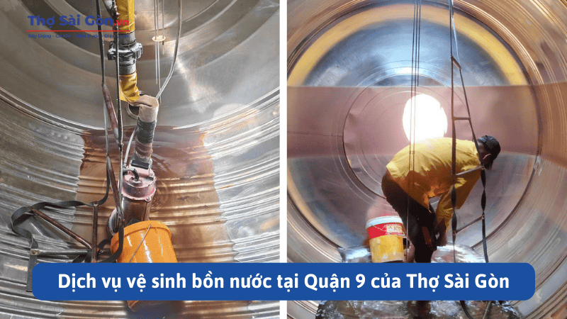 Quy trình vệ sinh bồn nước tại Quận 9