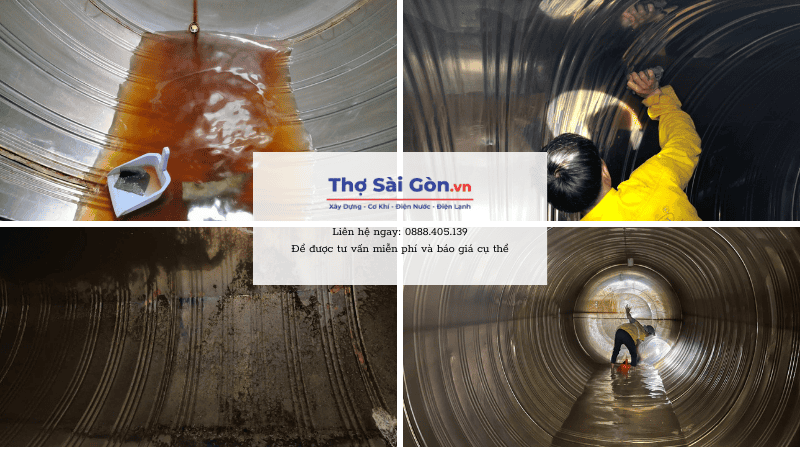 Quy trình vệ sinh bồn nước tại Quận Gò Vấp