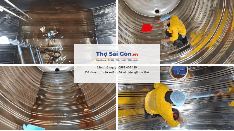 Quy trình vệ sinh bồn nước tại Quận Tân Phú của Thợ Sài Gòn
