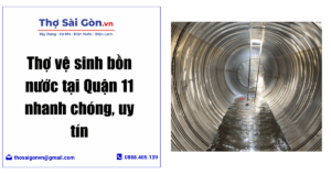 vệ sinh bồn nước tại Quận 11
