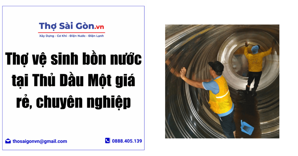 vệ sinh bồn nước tại Thủ Dầu Một