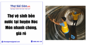 Thợ vệ sinh bồn nước tại huyện Hóc Môn