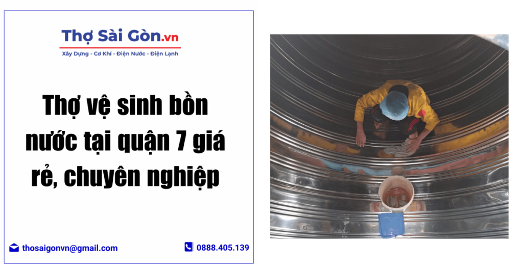 vệ sinh bồn nước tại quận 7
