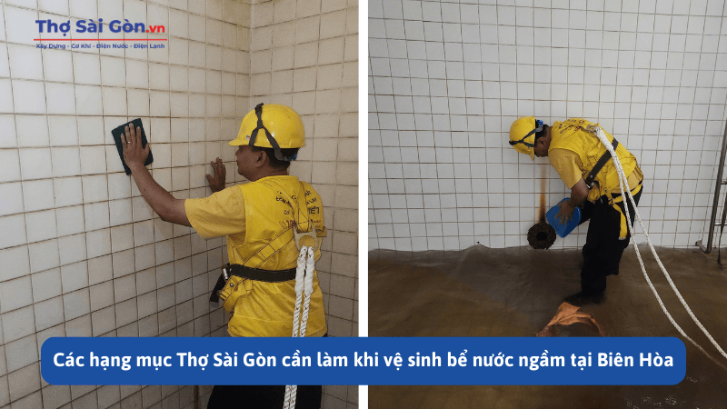 Vệ sinh bể nước ngầm tại Biên Hòa - Gọi 0888 405 139 5 Các hạng mục Thợ Sài Gòn cần làm khi vệ sinh bể nước ngầm tại Biên Hòa