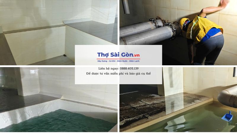 Các hạng mục Thợ Sài Gòn cần làm khi vệ sinh bể nước ngầm tại Bình Dương
