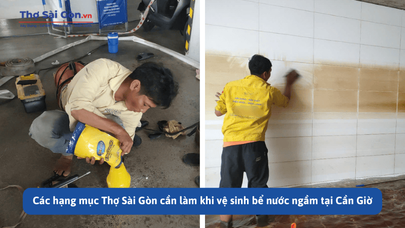Các hạng mục Thợ Sài Gòn cần làm khi vệ sinh bể nước ngầm tại Cần Giờ