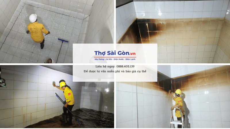 Các hạng mục Thợ Sài Gòn cần làm khi vệ sinh bể nước ngầm tại Thuận An