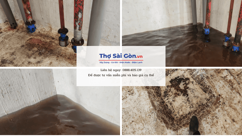 Các hạng mục Thợ Sài Gòn cần làm khi vệ sinh bể nước ngầm