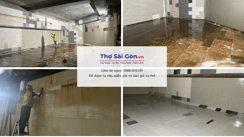 Các hạng mục Thợ Sài Gòn cần làm khi vệ sinh bể nước ngầm tại quận 6