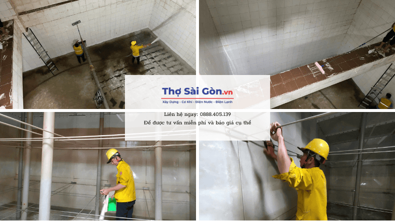 Các hạng mục Thợ Sài Gòn cần làm khi vệ sinh bể nước ngầm tại quận 7
