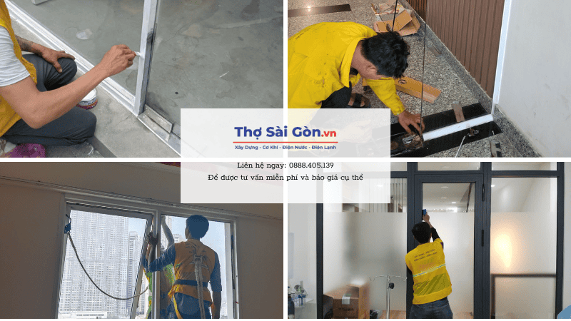 Các hạng mục sửa cửa kính tại Bình Chánh