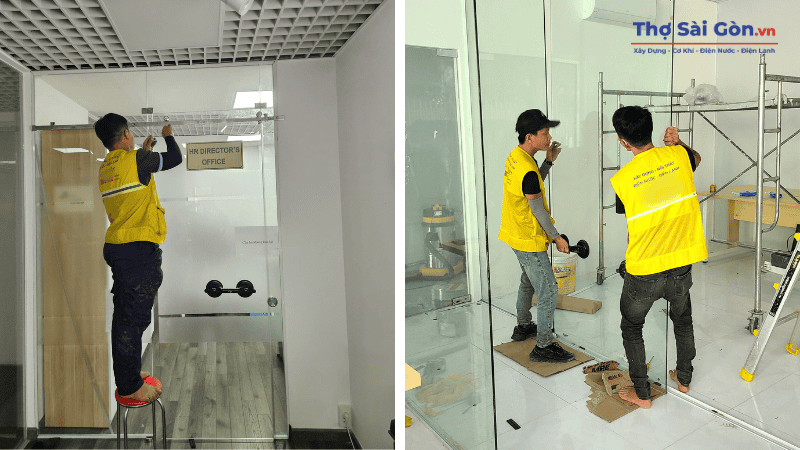 Các hạng mục sửa cửa kính tại quận 10