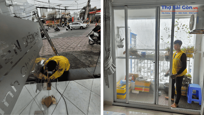 Các hạng mục sửa cửa kính tại quận 11