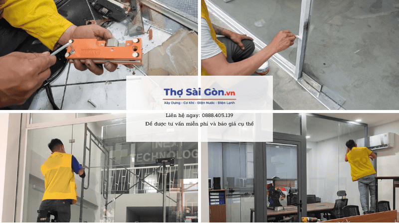 Các hạng mục sửa cửa kính tại quận 7