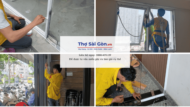 Các hạng mục sửa cửa kính tại quận Bình Tân