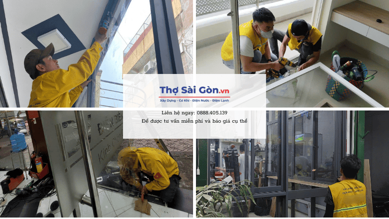 Các hạng mục sửa cửa kính tại quận Phú Nhuận