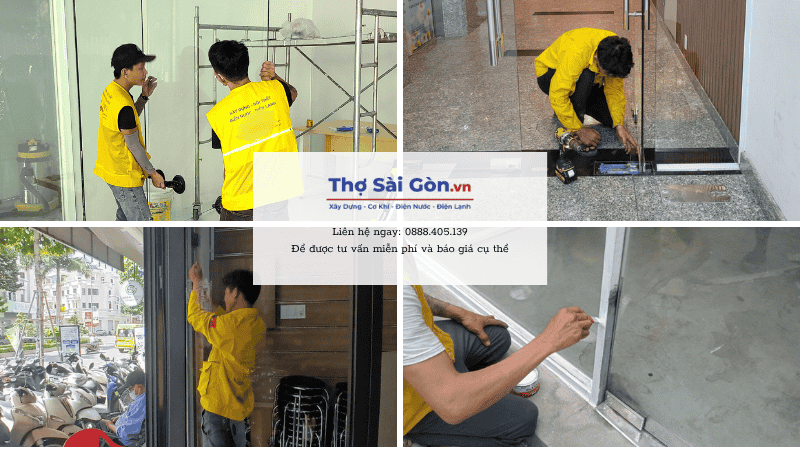 Các hạng mục sửa cửa kính tại quận Tân Bình
