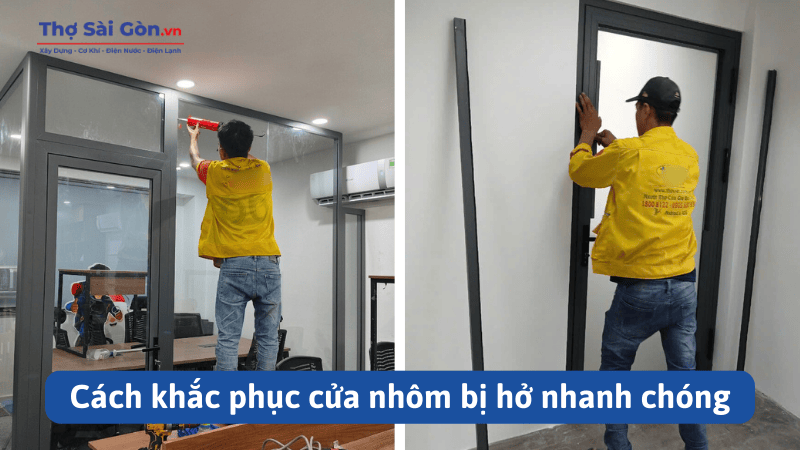 Cách khắc phục cửa nhôm bị hở nhanh chóng