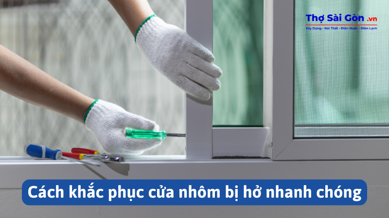 Cách khắc phục cửa nhôm bị hở nhanh chóng