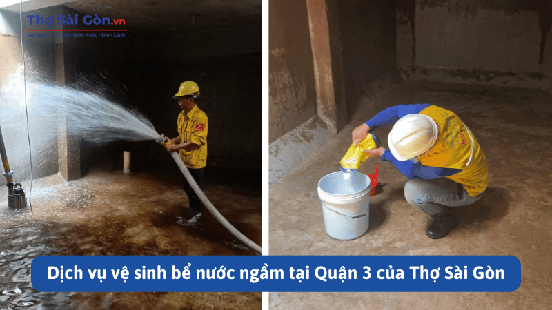 Dịch vụ vệ sinh bể nước ngầm tại Quận 3 2 Dịch vụ vệ sinh bể nước ngầm tại Quận 3 của Thợ Sài Gòn