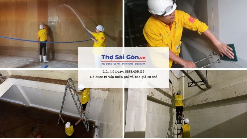 Thau rửa bể nước ngầm nhanh chóng, chi phí hợp lý 5 Dịch vụ thau rửa bể nước ngầm tại Thợ Sài Gòn