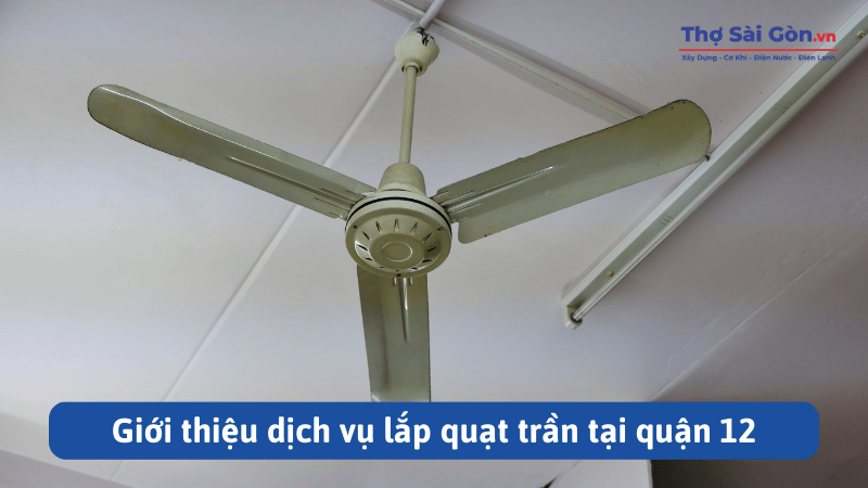 Giới thiệu dịch vụ lắp quạt trần tại quận 12