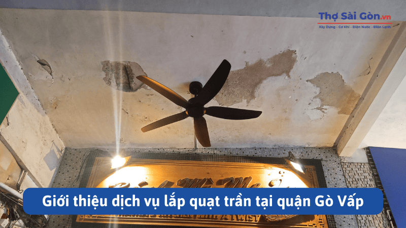 Giới thiệu dịch vụ lắp quạt trần tại quận Gò Vấp