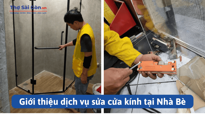 Giới thiệu dịch vụ sửa cửa kính tại Nhà Bè