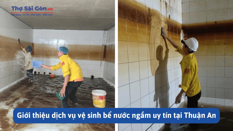 Giới thiệu dịch vụ vệ sinh bể nước ngầm uy tín tại Thuận An