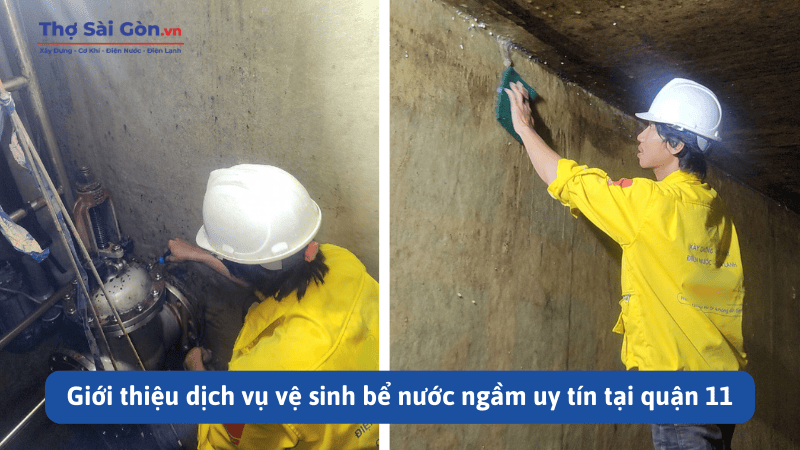 dịch vụ vệ sinh bể nước ngầm