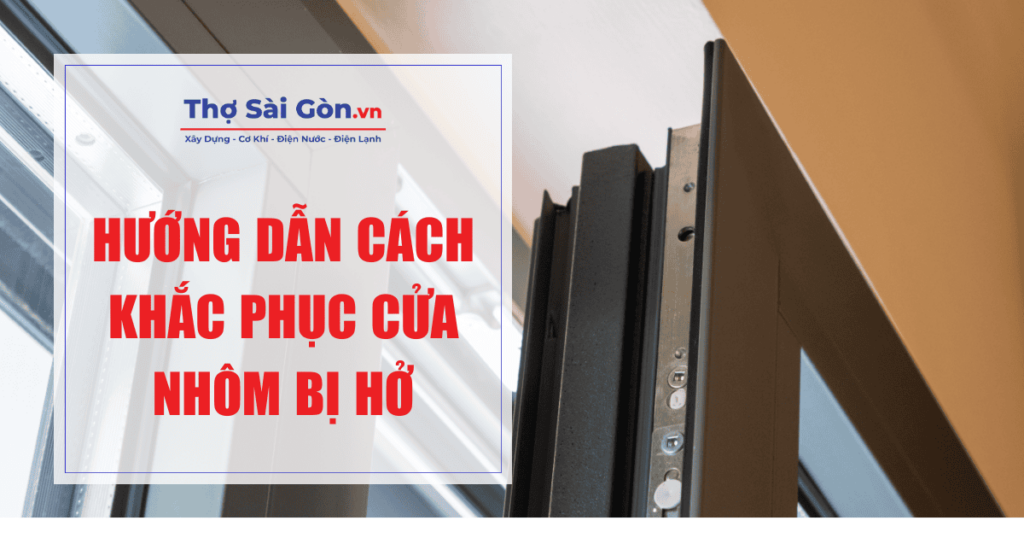 Hướng dẫn cách khắc phục cửa nhôm bị hở