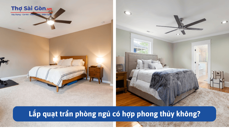 Có nên lắp quạt trần phòng ngủ không? Cần lưu ý gì? 2 Lắp quạt trần phòng ngủ có hợp phong thủy không?