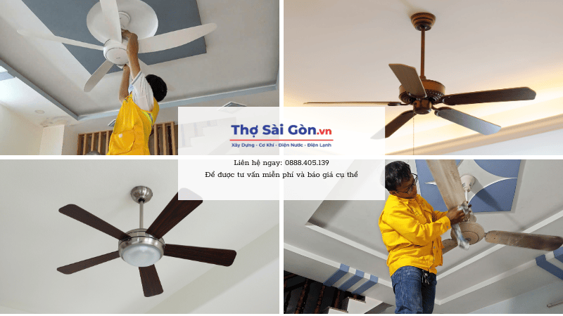 Quy trình lắp quạt trần tại quận 1