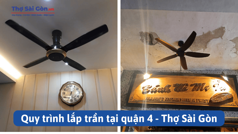 Quy trình lắp trần tại quận 4