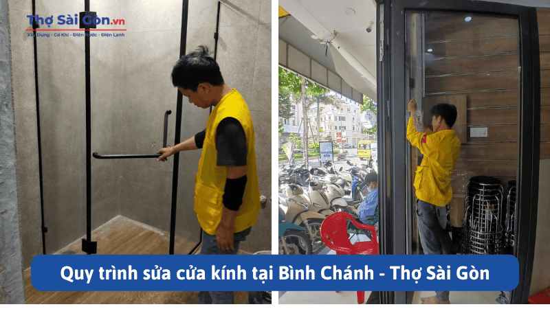 Quy trình sửa cửa kính tại Bình Chánh