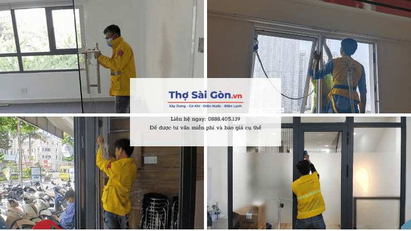 Quy trình sửa cửa kính tại quận 2 của Thợ Sài Gòn