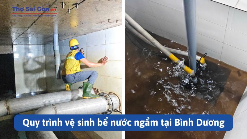 Quy trình vệ sinh bể nước ngầm tại Bình Dương