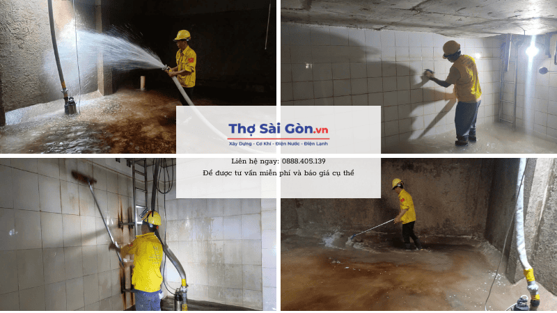 Quy trình vệ sinh bể nước ngầm tại Đồng Nai