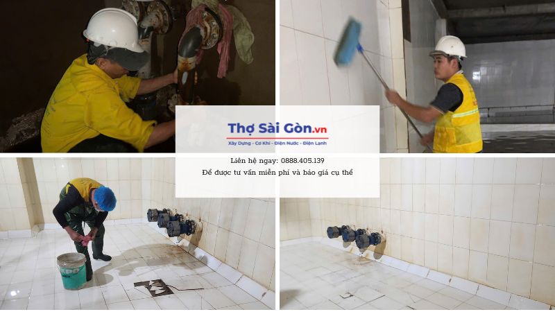 Quy trình vệ sinh bể nước ngầm tại Hóc Môn