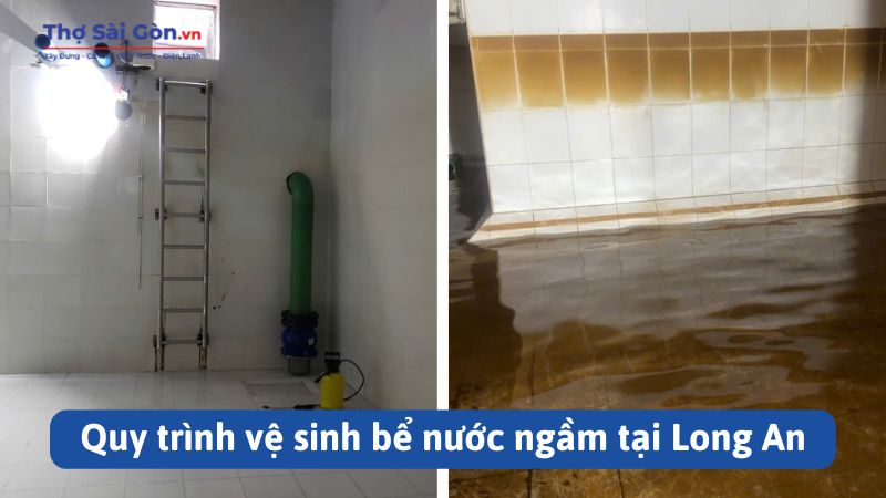 Quy trình vệ sinh bể nước ngầm tại Long An