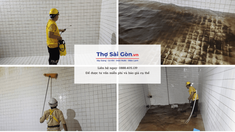 Quy trình vệ sinh bể nước ngầm tại quận 12