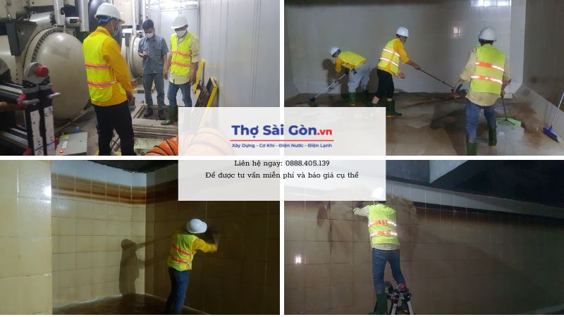 Quy trình vệ sinh bể nước ngầm tại quận Phú Nhuận