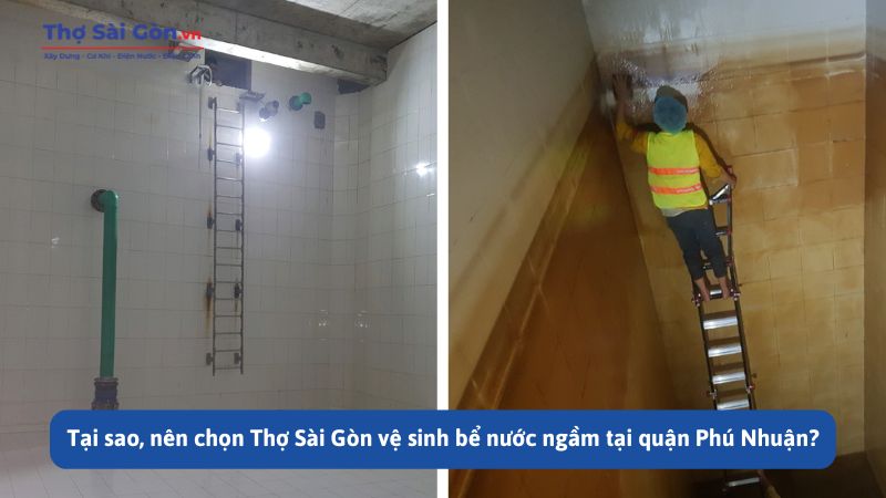 Tại sao, nên chọn Thợ Sài Gòn vệ sinh bể nước ngầm tại quận Phú Nhuận?
