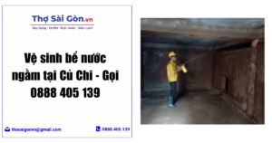 Vệ sinh bể nước ngầm tại Củ Chi
