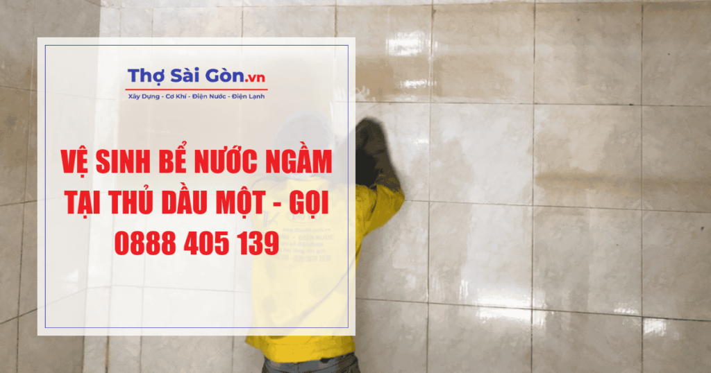 Vệ sinh bể nước ngầm tại Thủ Dầu Một