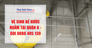 Vệ sinh bể nước ngầm tại quận 8