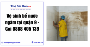 Vệ sinh bể nước ngầm tại quận 9